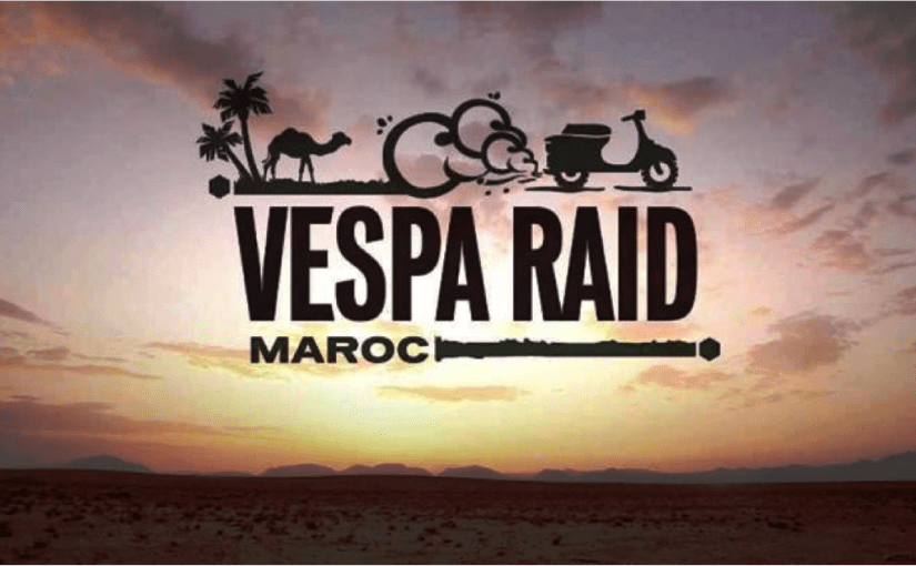 Cartel Oficial de Vespa Raid Maroc